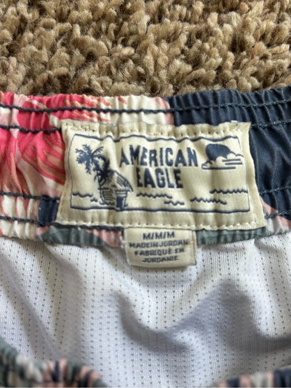 American Eagle Men’s M Floral Swim Trunks